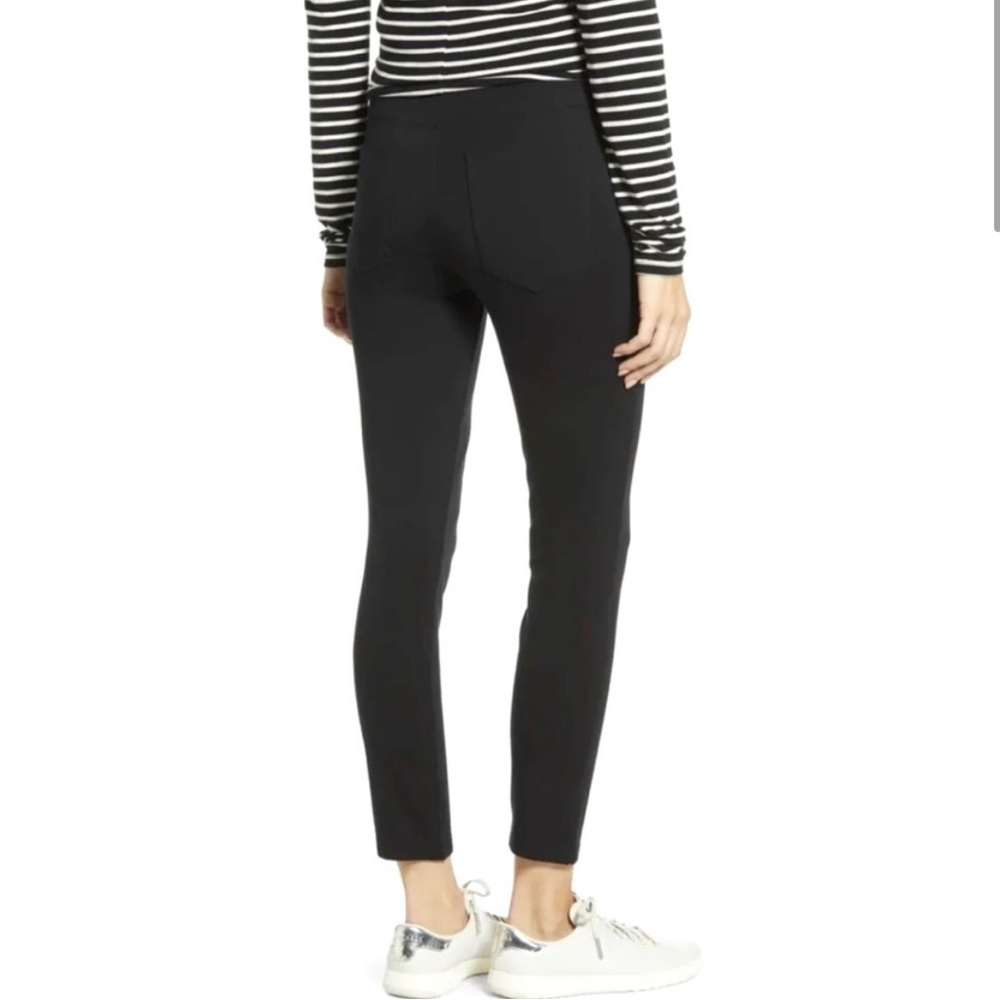 Spanx Leggings The Perfect Black Pant Ankle 2 Pocket Large Ponte Stretch